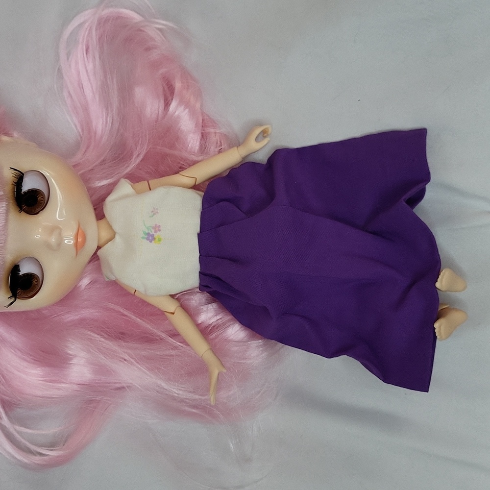 Blythe Doll Dress Vintage 1990s Barbie Dress Snap closure (No doll outfit only)